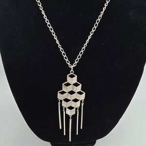 Vintage Listner Necklace Beautiful MCM Silver-tone